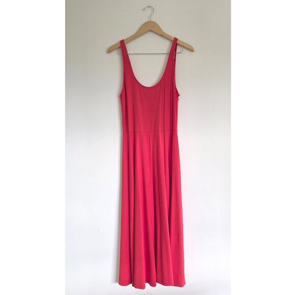 A New Day Classic Red Maxi Dress, Soft Stretch Knit Scoop Back Style Capsule - Picture 1 of 8